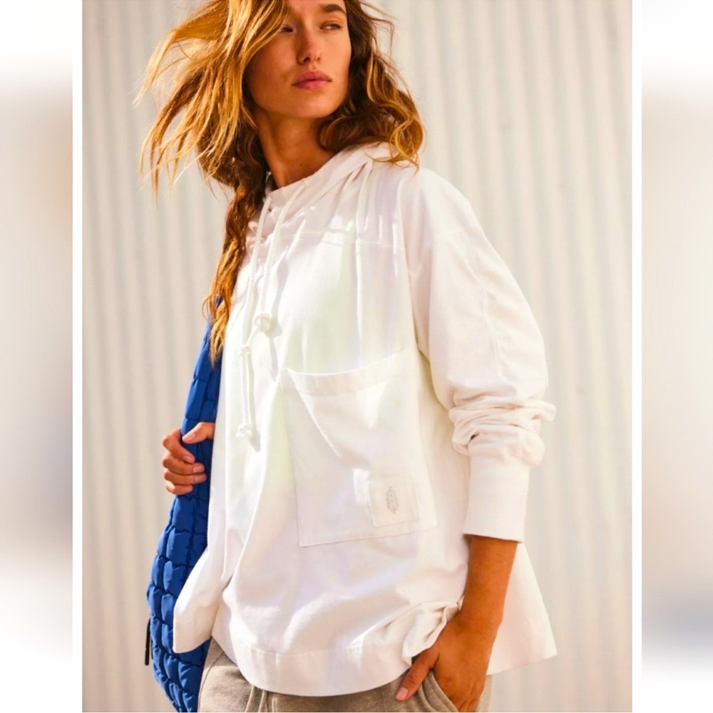 Fp Movement By Free People Hot Shot Hooded Layer In White